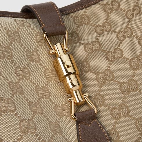 Men's Large Crossbody Bag With GG Canvas And Piston Closure