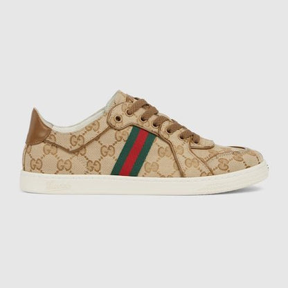 Women's Stretch Low-Top Sneaker with GG Canvas