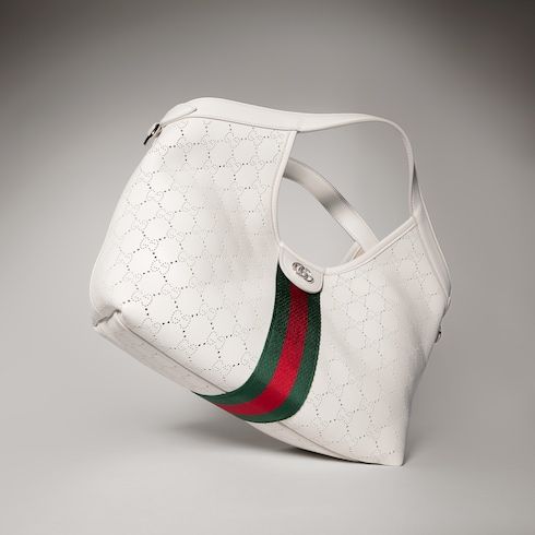 Women's Small Giglio Tote Bag With Perforated GG Leather