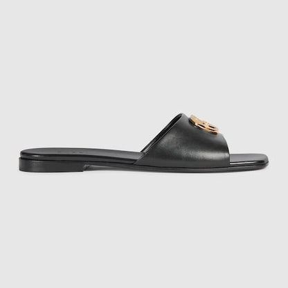 Women's Slide Sandal with Double G