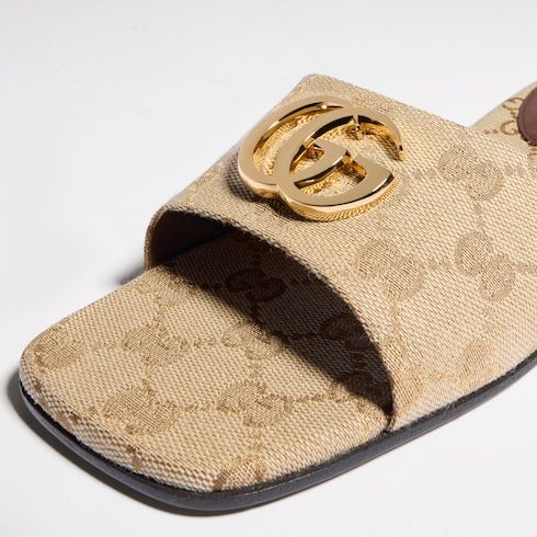 Women's Slide Sandal with Double G