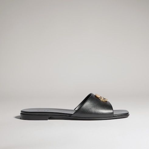 Women's Slide Sandal with Double G