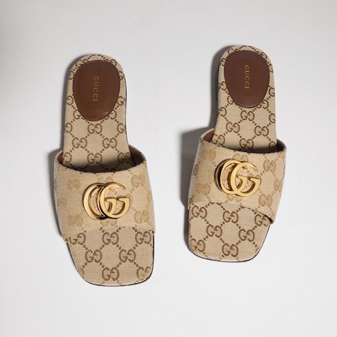 Women's Slide Sandal with Double G