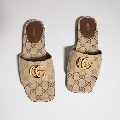 Women's Slide Sandal with Double G