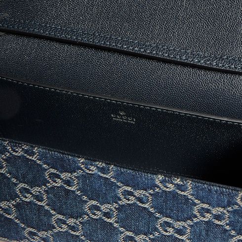 Small Pouch With Strap And Denim