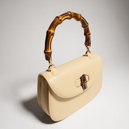 Women's Small Top Handle Bag With Soft Grainy Leather And Click Closure