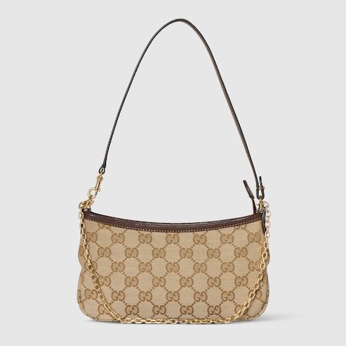 Gossip Small Shoulder Bag With GG Canvas