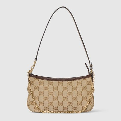 Gossip Small Shoulder Bag With GG Canvas