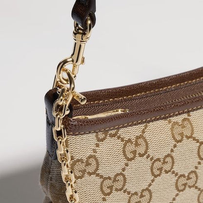 Gossip Small Shoulder Bag With GG Canvas