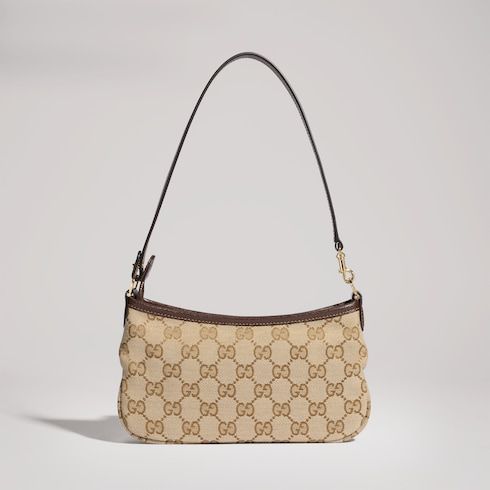 Gossip Small Shoulder Bag With GG Canvas
