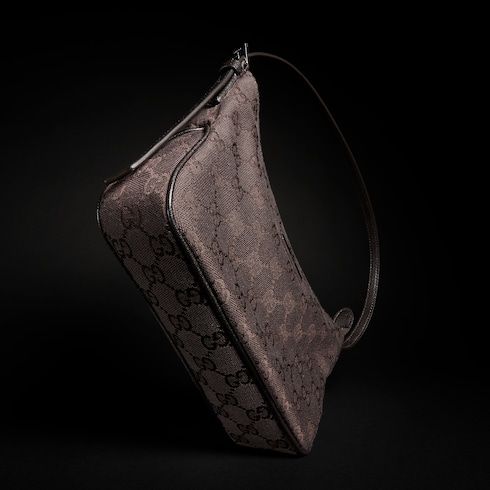 Small Shoulder Bag With GG Canvas And Additional Strap