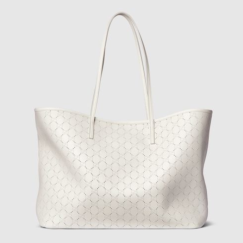 Tribeca Large Tote Bag With Perforated GG Leather
