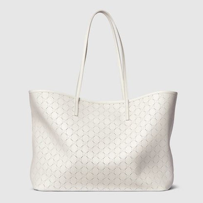 Tribeca Large Tote Bag With Perforated GG Leather