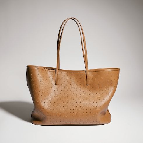 Women's Large Tote Bag With Perforated GG Leather
