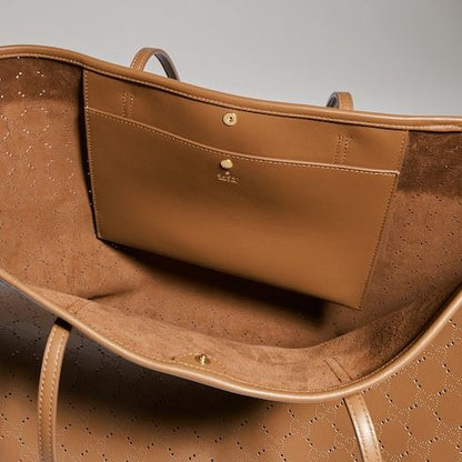 Women's Large Tote Bag With Perforated GG Leather