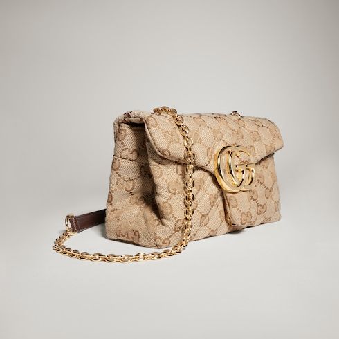 GG Marmont Mini Shoulder Bag GG Canvas With Gold-Toned Hardware