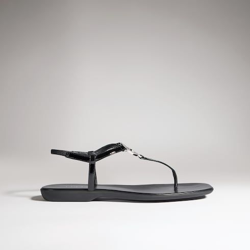 Women's Thong Sandal with Interlocking G