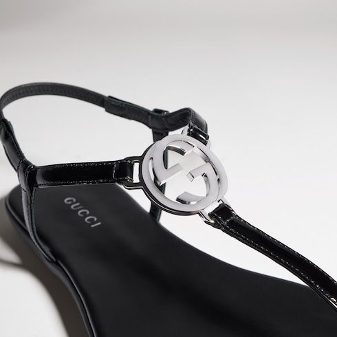 Women's Thong Sandal with Interlocking G