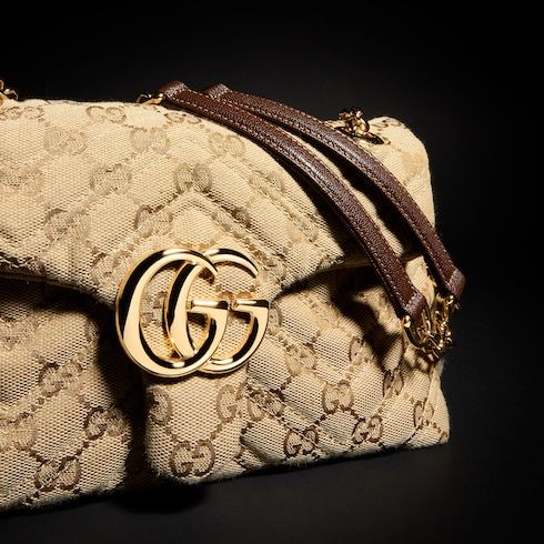 Small Shoulder Bag With Canvas