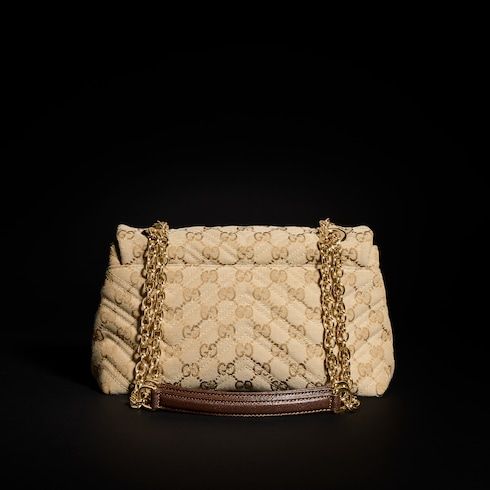 Small Shoulder Bag With Canvas