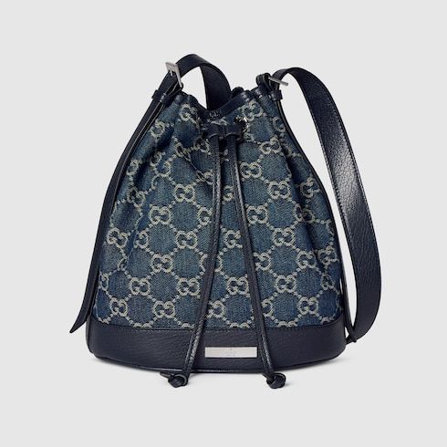 Venice Small Bucket Bag GG Denim