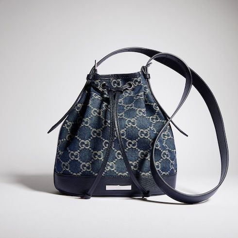 Venice Small Bucket Bag GG Denim