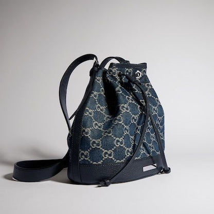 Venice Small Bucket Bag GG Denim