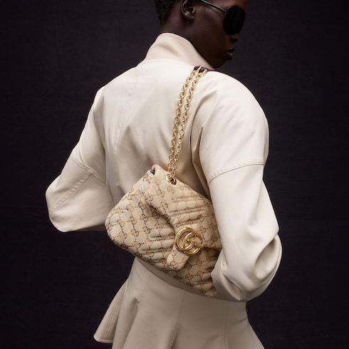 Small Shoulder Bag With Canvas