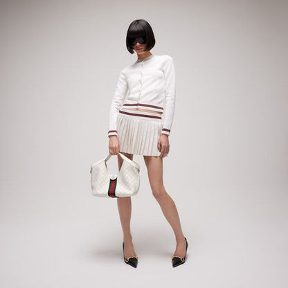 Women's Small Giglio Tote Bag With Perforated GG Leather