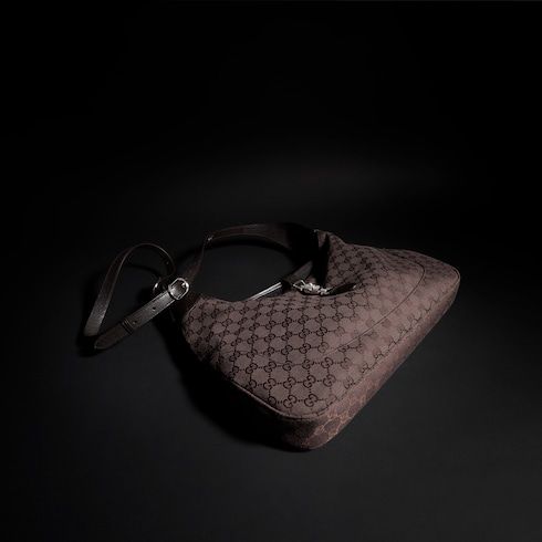 Men's Large Crossbody Bag With GG Canvas And Detachable Strap