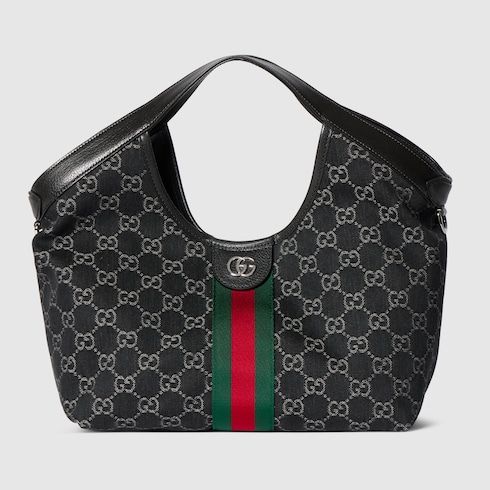 Small Tote Bag Giglio Denim With Tonal Trim