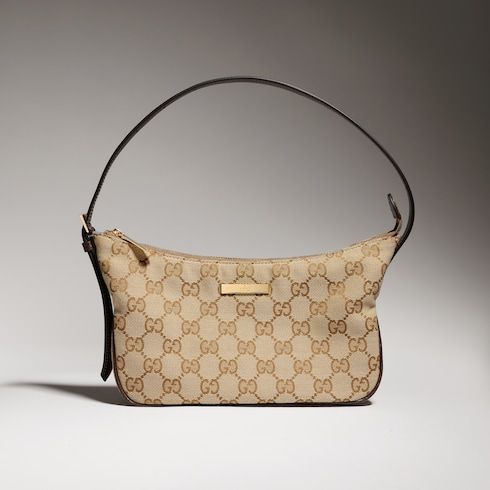 Lady Lunetta Small Shoulder Bag With GG Canvas