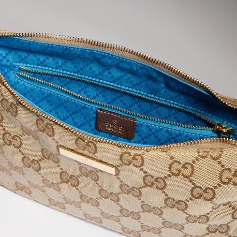 Lady Lunetta Small Shoulder Bag With GG Canvas
