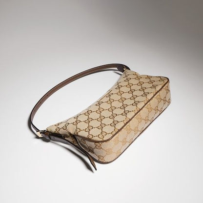 Lady Lunetta Small Shoulder Bag With GG Canvas