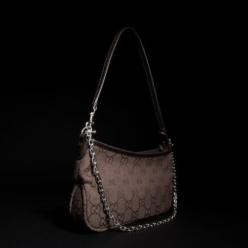 Small Shoulder Bag With GG Canvas And Additional Strap