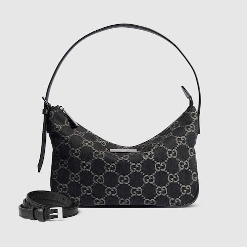Lady Lunetta Small Shoulder Bag GG Denim