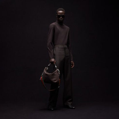 Men's Medium Crossbody Bag With GG Canvas And Detachable Strap