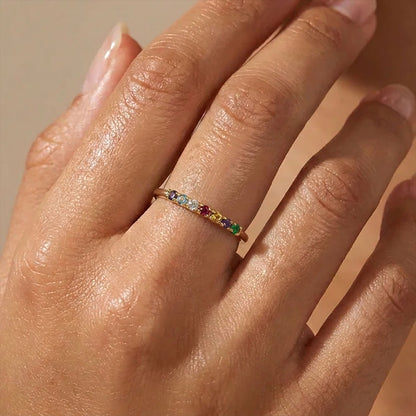 Dainty Stackable Birthstone Ring