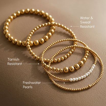 Everyday Pearl Bracelet Stacking Set
