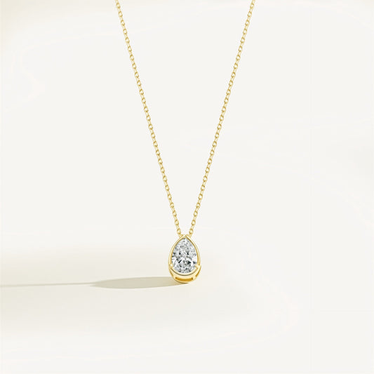 Diamond Teardrop Pendant Necklace