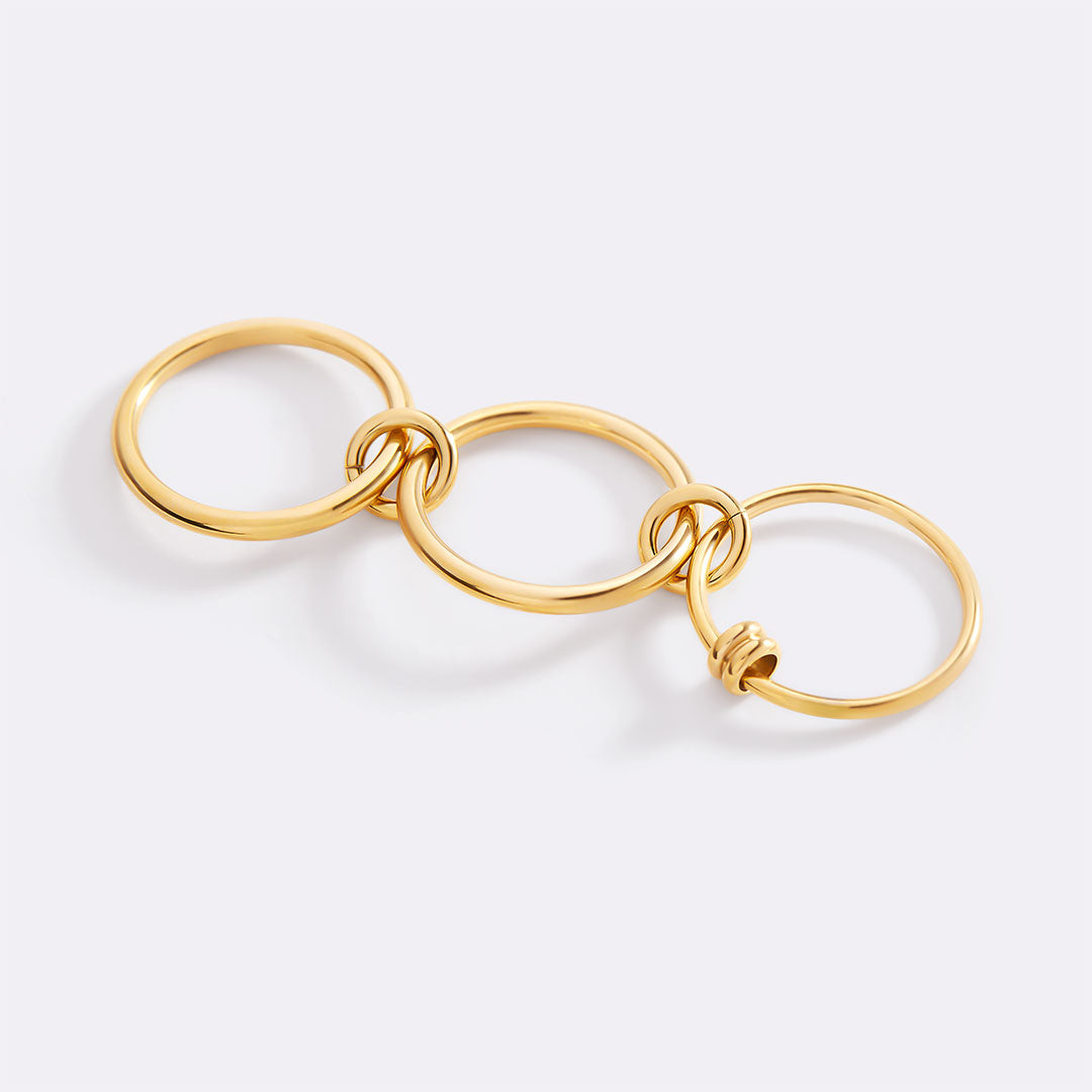 Linked Statement Fidget Ring