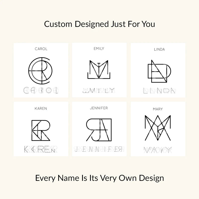 Personalized Monogram Name Ring