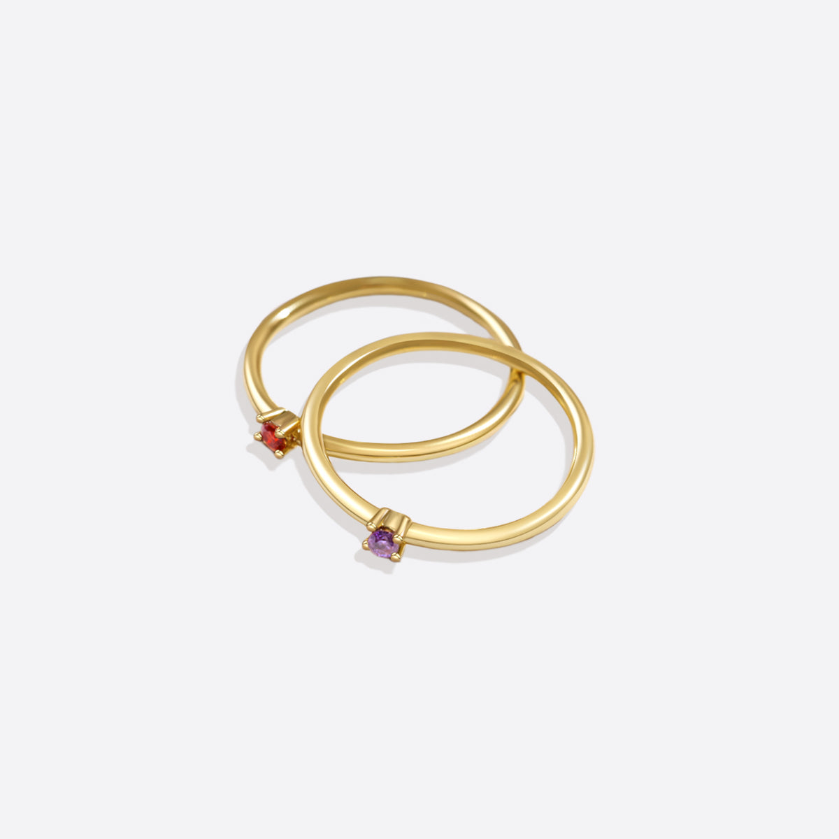 Dainty Birthstone Stacking Ring