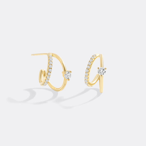 Nova Double Hoop Earrings