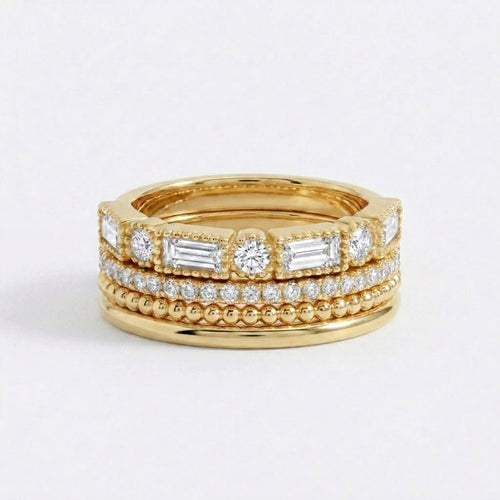 Vintage Maximalist Ring Stack