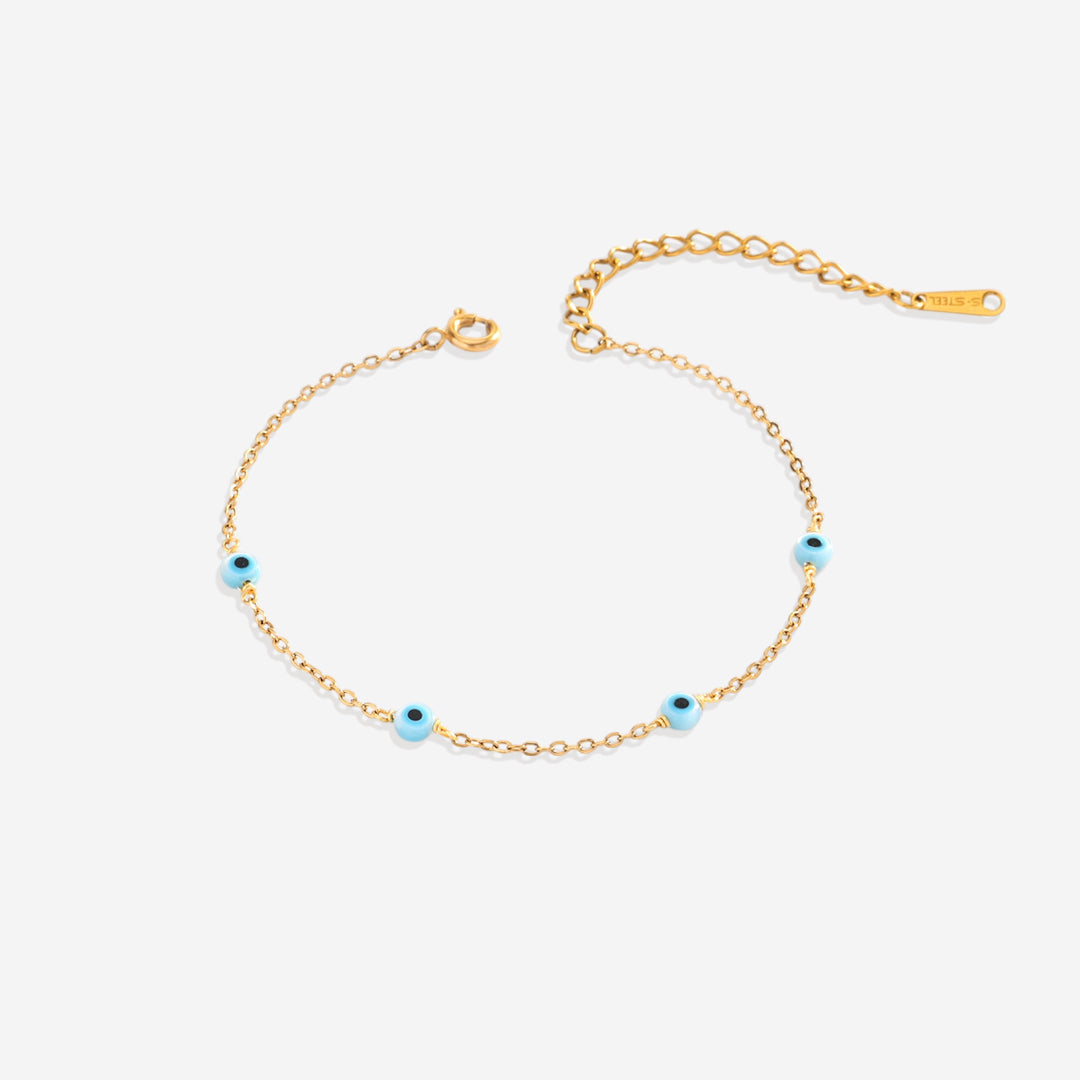 Satellite Evil Eye Chain Bracelet