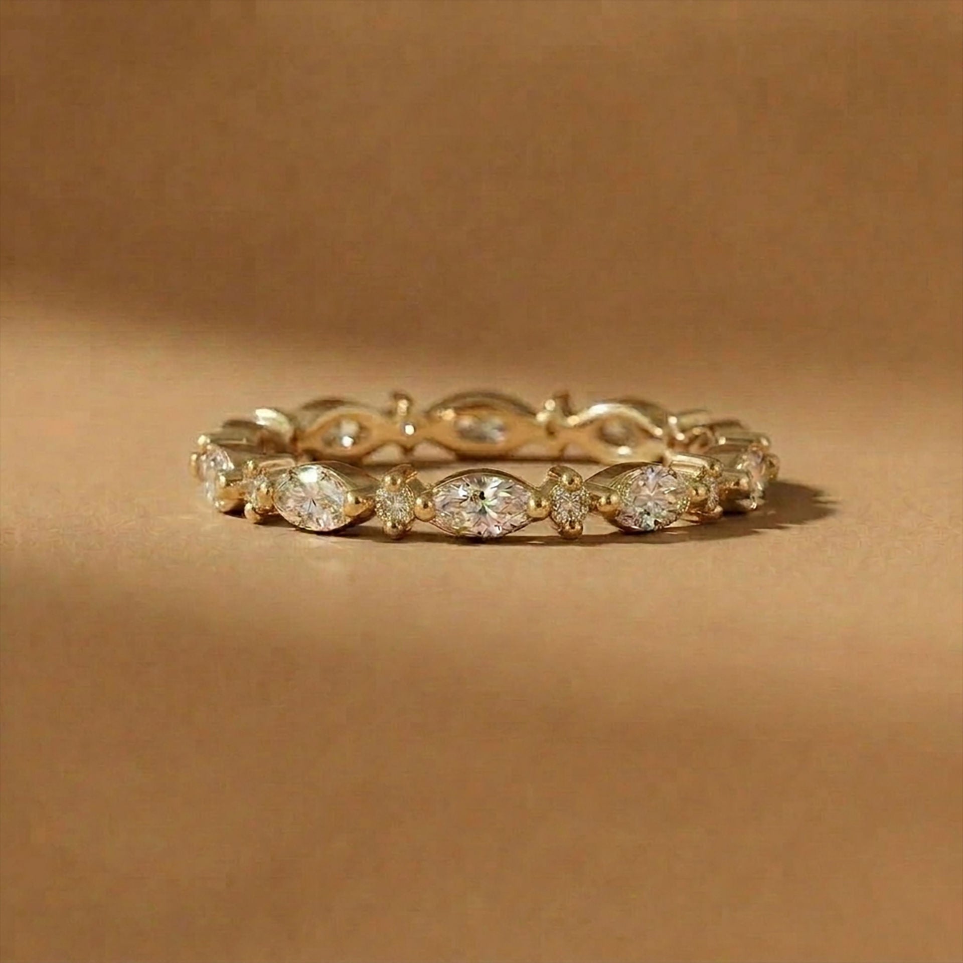 Marquis Gemstone Stacking Ring