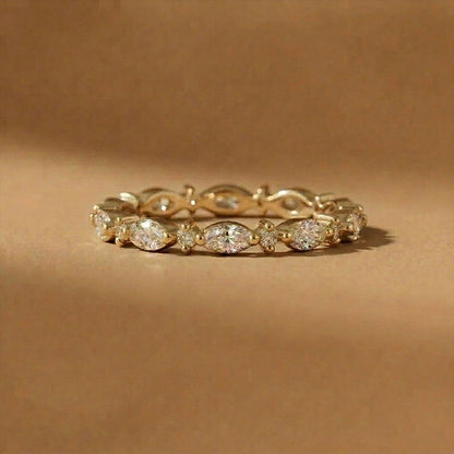 Marquis Gemstone Stacking Ring
