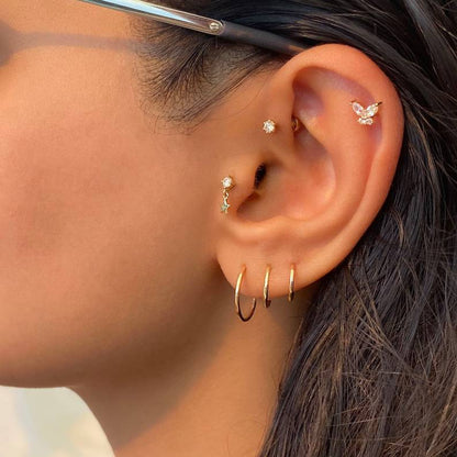 Classic Cartilage Hoop Earrings