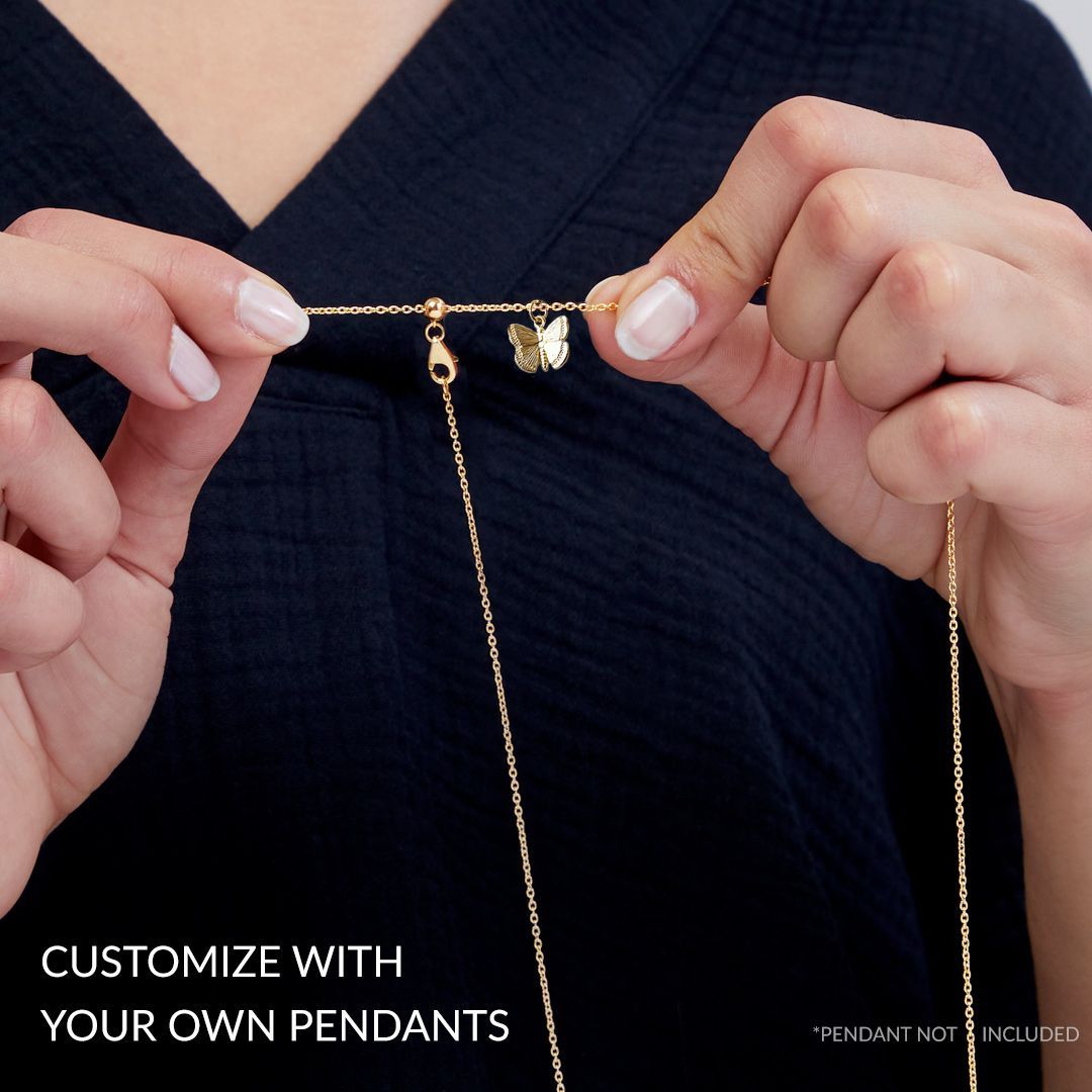 Italian Milano Adjustable Chain Necklace